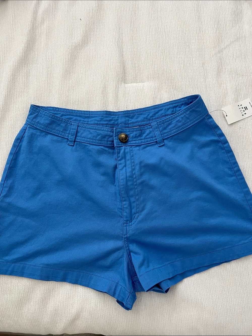 Billabong Juniors/Women’s Bright Blue High-Waist Side Kick Shorts 31